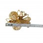 Antique Women's Brooch Pin Hearth Rhinestones Gold Tone Austria Estate Jewelry