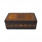 Antique Ethno Jewelry Trinket Box Large Inlaid Hand Carved Wood Bulgaria
