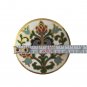 Antique Women's Brooch Pin Floral White Enamel Gold Tone Austria Estate Jewelry