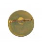 Antique Women's Brooch Pin Floral White Enamel Gold Tone Austria Estate Jewelry