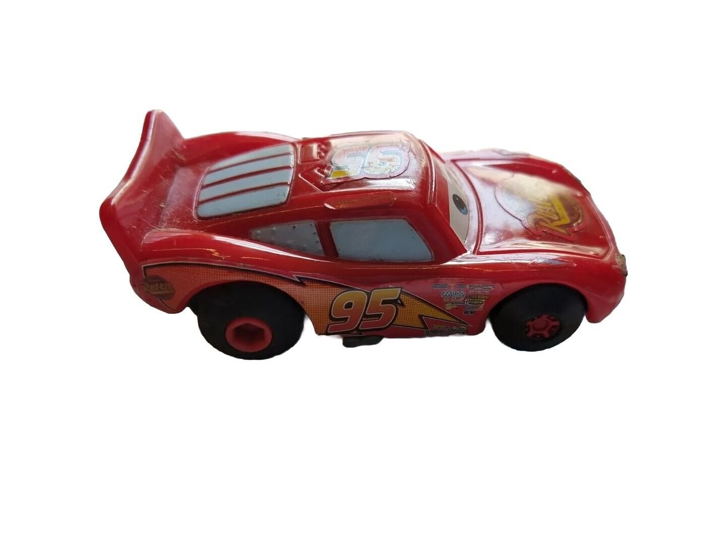 Disney Pixar Cars Supercharged Rust-Eze Lightning McQueen #95 Loose