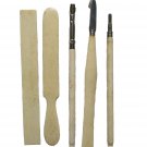 Rare Antique Set Bone Handled Grooming Tools Vanity Hair Nails 5 Pcs