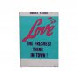 Vintage Love Matchbox Book Match Holder Blue Tin Mini Tray Little Girl
