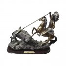 Vintage The Peggy’s Collection Sculpture Figurine Indian Hunting Buffalo Horse