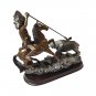 Vintage The Peggy&acirc;��s Collection Sculpture Figurine Indian Hunting Buffalo Horse