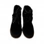 Clarks Women's Ankle Boots Genuine Leather Black 7M Low Heel Lace Up