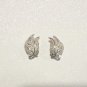 Vintage Alice Caviness Sterling Silver 925 Filigree Earrings Leaves Clip Vintage