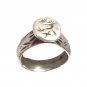 Antique Seal Ring Solid Silver Initials Mono France 18th Century 6.15 Man Women