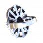Women's Ring Black Onyx Marcasite Sterling Silver 925 Antique German  Sz 7.75