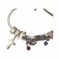 Chamilia Women's Bracelet Charms Cross Numbers Bird 925 Sterling Silver Vintage
