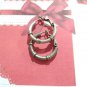 Vintage Silver Tone Hoop Earrings Small Lightweight