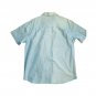 Vintage Enyce Men`s Shirt Light Blue Short Sleeve 100% Cotton Sz XL Button Up