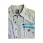Vintage Enyce Men`s Shirt Light Blue Short Sleeve 100% Cotton Sz XL Button Up