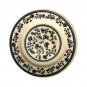 Vintage Set Of 4 Soup Deep Serving Plates Round Porcelain Beige Blue Floral