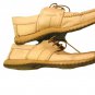 Vintage Light Men`s Oxford Dress Shoes Beige Cream Genuine Leather Lace Up 43 Eu