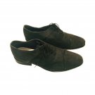 NWOT Herc Men`s Oxford Dress Shoes Genuine Leather Elegant Black Suede 42 Eu