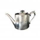 Antique H. Samuel Manchester Teapot England Silver Plate 1860s Victorian Ornate