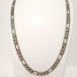 Vintage Silver Tone 24"Figaro Chain Necklace