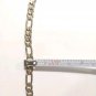 Vintage Silver Tone 24"Figaro Chain Necklace