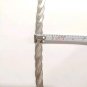 Vintage Heavy 925 Sterling Silver Italy Braided Herringbone Necklace 22.25"