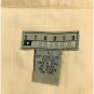 Vintage Studio By Visitor Men`s Shirt Beige Short Sleeve 100% Silk L Button Up