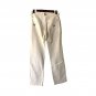 Bamboo Women`s Velour Jeans Pants Denim White Flower Embroidery Sz S Cotton