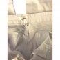 Bamboo Women`s Velour Jeans Pants Denim White Flower Embroidery Sz S Cotton