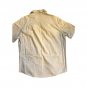 Vintage Retrofit Brand Mfg Men`s Shirt Cream Beige Short Sleeve Sz L Button Down