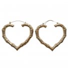 Rare Vintage Large Hearts Hoop Earrings Yellow Gold Plated Rare Vintage Large Hearts Hoop Earrings Yellow Gold Plated