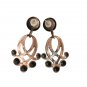 Vintage Renoir Designer MCM Copper Brass Dangle Drop Earrings Posts