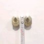 Vintage Faceted Black Onyx Stud Earrings Yellow Gold Plated Posts