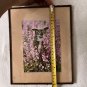 Vintage Owl With Flowers  Glass Wall Art Print Framed 10" x 8"