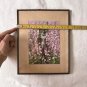 Vintage Owl With Flowers  Glass Wall Art Print Framed 10" x 8"