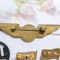 Vintage Mixed Pins Lot Delta Airlines Us Flags 7 Pcs Gold & Silver Tone Enamel