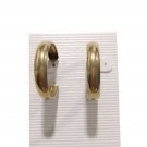 Vintage Classic Small C Hoop Earrings Yellow Gold Plated Vintage Classic Small C Hoop Earrings Yellow Gold Plated
