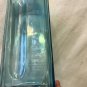 Vintage Hand Selected Botanicals Glass Aqua Blue Bottle Square