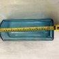 Vintage Hand Selected Botanicals Glass Aqua Blue Bottle Square