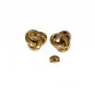 Vintage Infinity Love Knot Stud Earrings Yellow Gold Plated Posts