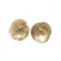 Vintage Monet Designer Seashell Stud Earrings Yellow Gold Plated Posts