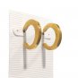 Vintage Small C Hoop Earrings Yellow Gold Plated