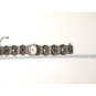 Antique Women`s Wrist Watch Bergland Filigree Sterling Silver Pearls Garnets