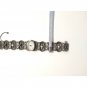 Antique Women`s Wrist Watch Bergland Filigree Sterling Silver Pearls Garnets