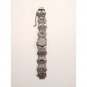 Antique Women`s Wrist Watch Bergland Filigree Sterling Silver Pearls Garnets
