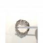 Antique Women`s Wrist Watch Bergland Filigree Sterling Silver Pearls Garnets