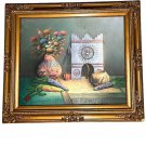 C. Benolt Still Life Painting Oil On Canvas Native American Framed Signed