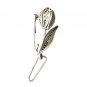 Filigree Brooch Pin Tulip Flower Sterling Silver 925 Women's Antique Art Nouveau