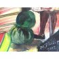 DL Milles Painting Haitian Art "Marketplace" Oil on Canvas Signed Fine Art