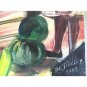DL Milles Painting Haitian Art "Marketplace" Oil on Canvas Signed Fine Art
