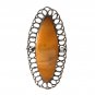 Women's Ring Russian Baltic Yellow Honey Amber 875 Silver Antique Art Nouveau