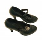 Lavorazione Artigianale Women`s High Heels Shoes Black Genuine Leather 37 Italy